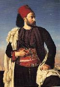 Leon Benouville Portrait of Leconte de Floris in an Egyptian Army Uniform oil painting